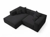 Ecksofa L Links Vellaro Schwarz