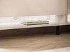 TV-Schrank für das Wohnzimmer 180 cm mit schwarzen Beinen und LED-Beleuchtung Aurelie Kaschmir Hochglanz