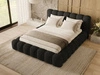 Polsterbett mit Bettkasten und Lattenrost 180x200 Averia Schwarz