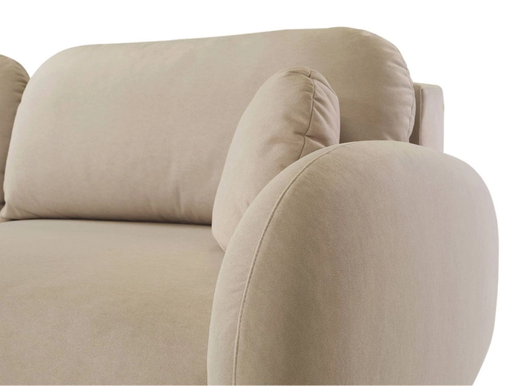 Schlafsofa mit Bettfunktion und Bettkasten Alta Braun