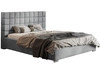 Polsterbett mit Bettkasten und Lattenrost 180x200 Terra Hellgrau