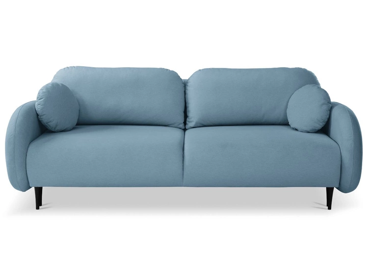Schlafsofa mit Bettfunktion und Bettkasten Alta Blau