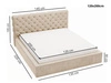 Polsterbett mit Bettkasten und Lattenrost 120x200 Apollo Hellgrau