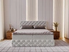 Boxspringbett mit Bettkasten 120x200 Canolo Hellgrau