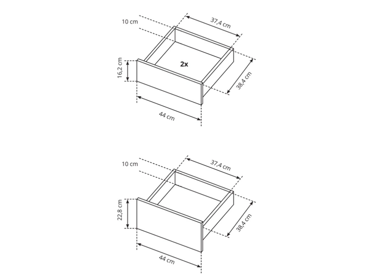 Fünftüriger Kleiderschrank mit Drehtüren und LED-Beleuchtung Baffi Eiche Craft Gold, Weiß
