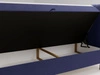 Boxspringbett mit Bettkasten 160x200 Primavera Dunkelblau