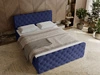 Boxspringbett mit Bettkasten 160x200 Lunaris Blau