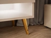 TV-Schrank für das Wohnzimmer 180 cm mit goldenen Metallbeinen und LED-Beleuchtung Aurelie Kaschmir matt