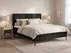 Boxspringbett mit Bettkasten 160x200 Vendi Schwarz