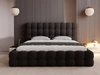 Polsterbett mit Bettkasten und Lattenrost 140x200 Twist Schwarz