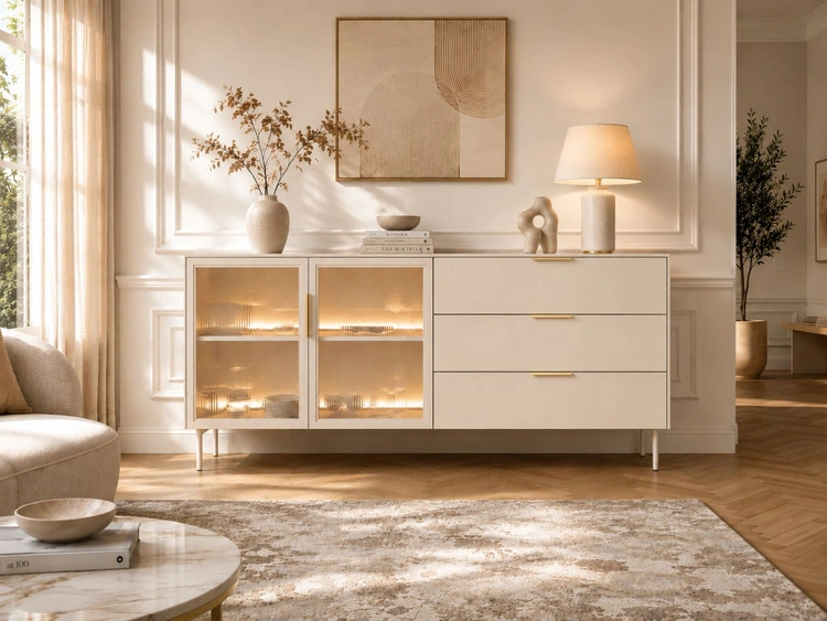 Wohnzimmer-Set Lumina Kaschmir