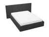 Polsterbett mit Bettkasten und Lattenrost 120x200 Lizbona Schwarz