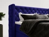 Boxspringbett mit Bettkasten 120x200 Lion Dunkelblau