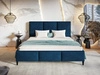 Polsterbett mit Lattenrost 180x200 Trio Dunkelblau