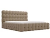 Polsterbett mit Bettkasten und Lattenrost 120x200 Twist Braun