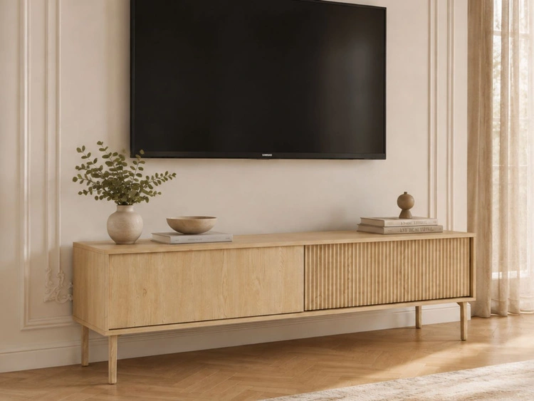 TV-Lowboard mit Türen 187 Gradimento Eiche Cremona