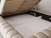 Polsterbett mit Bettkasten und Lattenrost 180x200 Italia Beige