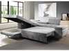 Ecksofa L-Form Links mit Schlaffunktion und Bettkasten Solam Rosa