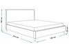 Polsterbett mit Lattenrost 120x200 Grenada Dunkelblau