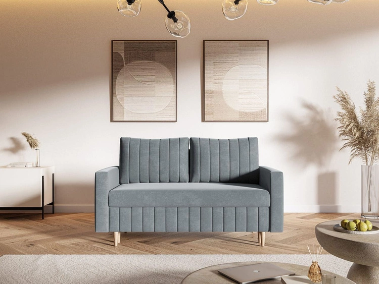 Schlafsofa mit Bettfunktion und Bettkasten Castelo Dunkelgrau