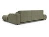 Ecksofa L-Form mit Schlaffunktion und Bettkasten Lisso Rechts Grün
