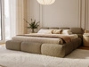 Polsterbett mit Bettkasten und Bettrost 200x200 Sweet Low Braun