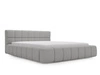 Polsterbett mit Bettkasten und Lattenrost 160x200 Alicante Boucle Grau