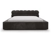 Polsterbett mit Bettkasten und Lattenrost 160x200 Plaza Dunkelgrau