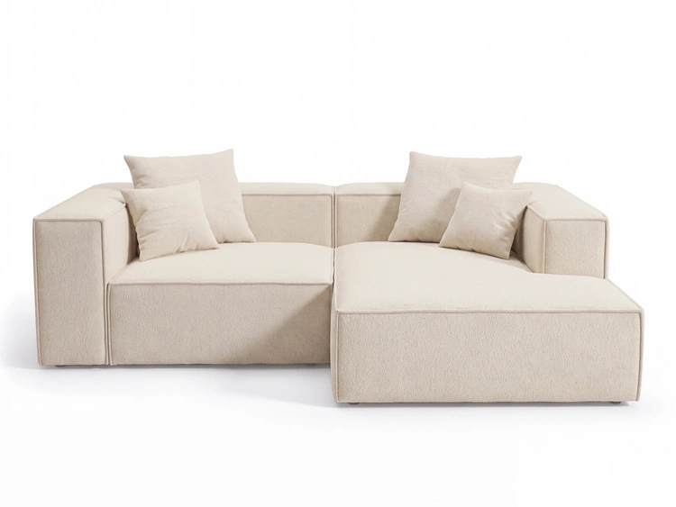 Ecksofa L Rechts Vellaro Beige