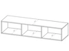 TV-Lowboard mit Türen 150 cm Kioto Artisan Eiche