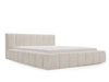 Polsterbett mit Bettkasten und Lattenrost 140x200 Orio Beige