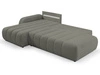 Ecksofa mit Schlaffunktion und Bettkasten Links Adoro Grau 