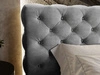 Polsterbett mit Bettkasten und Lattenrost 180x200 Apollo Grau
