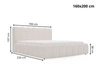 Polsterbett mit Bettkasten und Lattenrost 160x200 Smile Braun