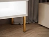 TV-Schrank für das Wohnzimmer 180 cm mit goldenen Metallbeinen und  LED-Beleuchtung Aurelie Kaschmir matt