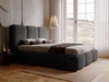 Polsterbett mit Bettkasten und Lattenrost 140x200 Bubble Schwarz