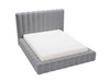 Polsterbett mit Bettkasten und Lattenrost 140x200 Rotto Grau