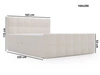 Boxspringbett mit Bettkasten 160x200 Bouclé-Stoff Alicante Braun