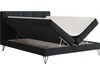 Boxspringbett mit Bettkasten 180x200 Vendi Schwarz