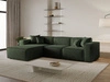Ecksofa L-Form Links Arizona Grün