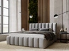 Polsterbett mit Bettkasten und Lattenrost 120x200 Neos Grau