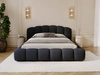 Polsterbett mit Stauraum und Lattenrost 120x200 Cloud Soft Schwarz
