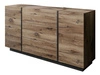 Zweitürige Kommode 158 cm mit drei Schubladen Lunelie Flagstaff-Eiche