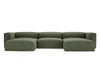 Wohnlandschaft Universell Moderne Cord Ecksofa Landi Grün