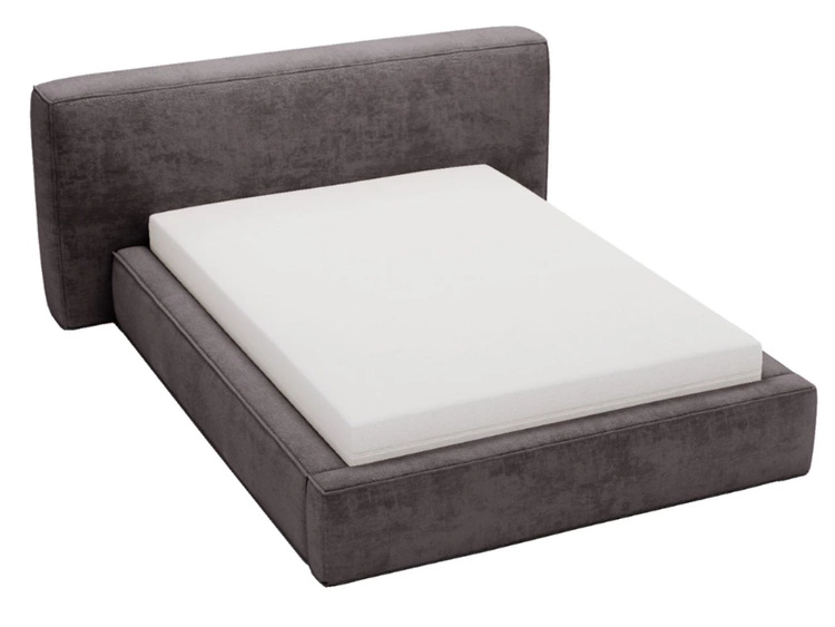 Polsterbett mit Bettkasten und Lattenrost 160x200 Monza Dunkelgrau