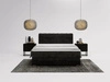 Boxspringbett mit Bettkasten 160x200 Forte Schwarz