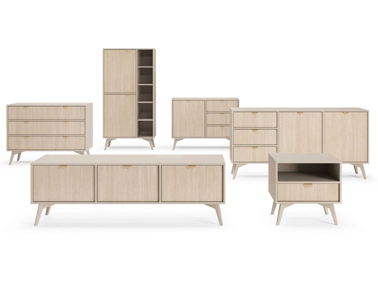 TV-Lowboard mit Türen Modena Beige