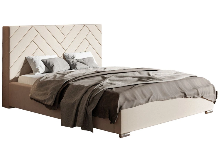 Polsterbett mit Bettkasten und Lattenrost 140x200 Toreto Beige