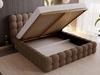Polsterbett mit Bettkasten und Lattenrost 160x200 Twist Braun