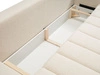 Schlafsofa mit Bettfunktion und Bettkasten Adoro Hellbeige